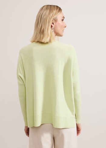 Phase Eight Kara Square Boxy Knitwear Light Green Canada | UFDNQR-958